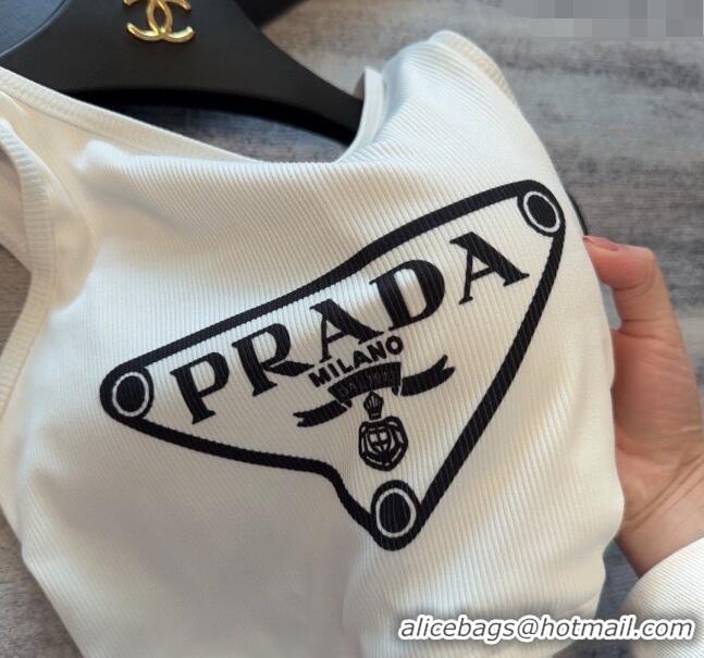 Most Popular Prada Yoga Activewear 0307 White/Black 2024