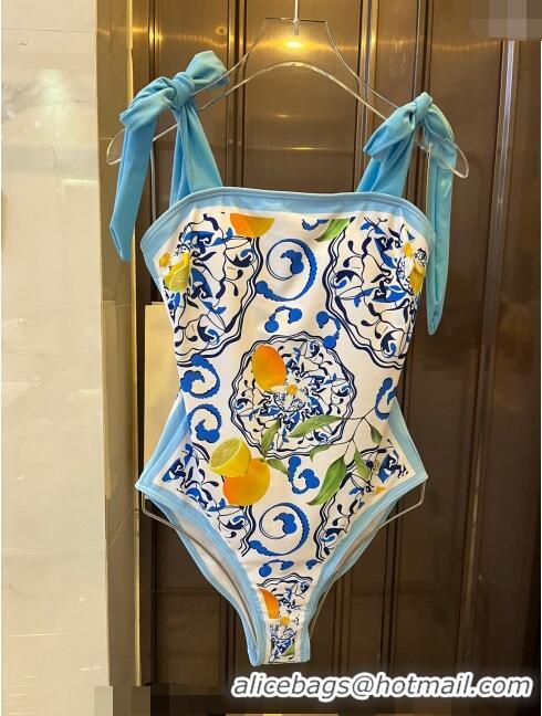 ​Reasonable Price Dolce & Gabbana DG Swimwear 0308 Light Blue 2024