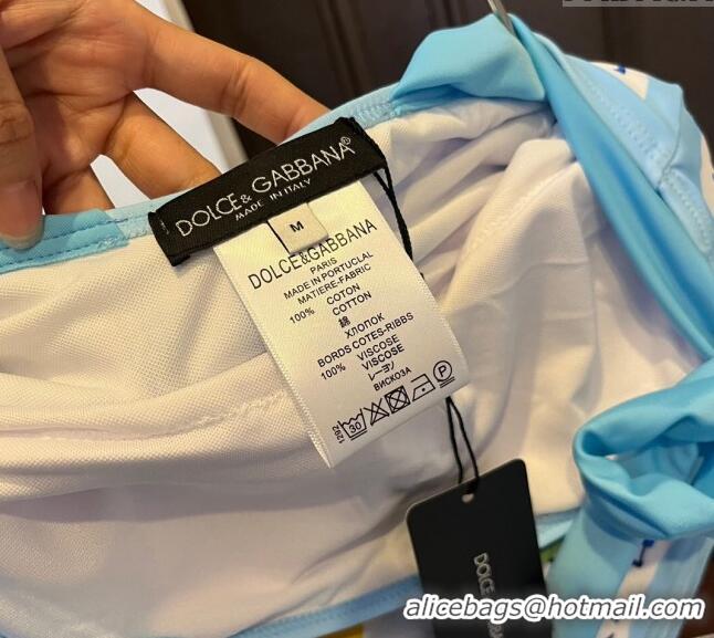 ​Reasonable Price Dolce & Gabbana DG Swimwear 0308 Light Blue 2024