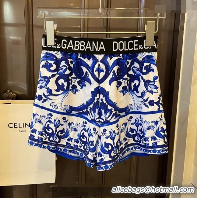 ​New Fashion Dolce & Gabbana DG Two Pieces Swimwear 0308 Blue 2024