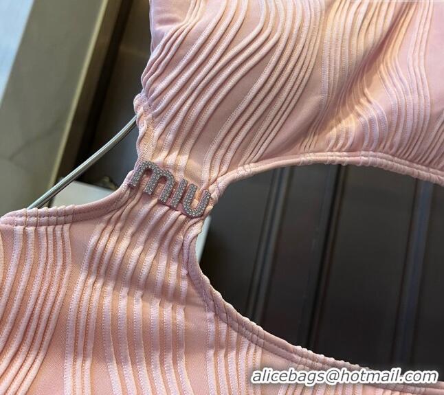 Well Crafted Miu Miu Striped Swimwear 0308 Pink 2024