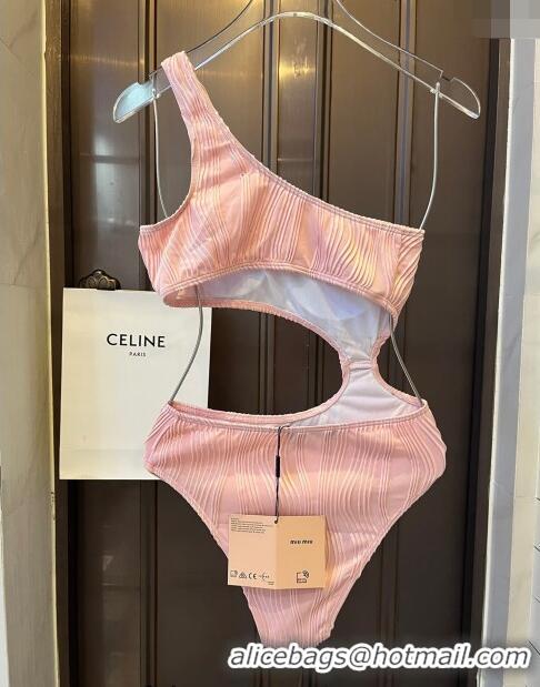 Well Crafted Miu Miu Striped Swimwear 0308 Pink 2024