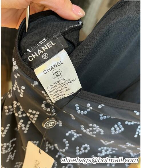 ​Chanel Swimwear with Crystals 0308 Black 2024