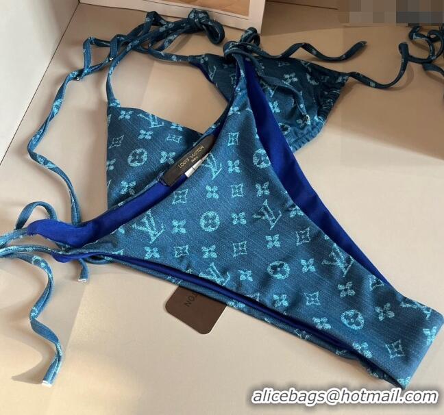 ​Unique Grade Louis Vuitton Swimwear 0308 Denim Blue 2024