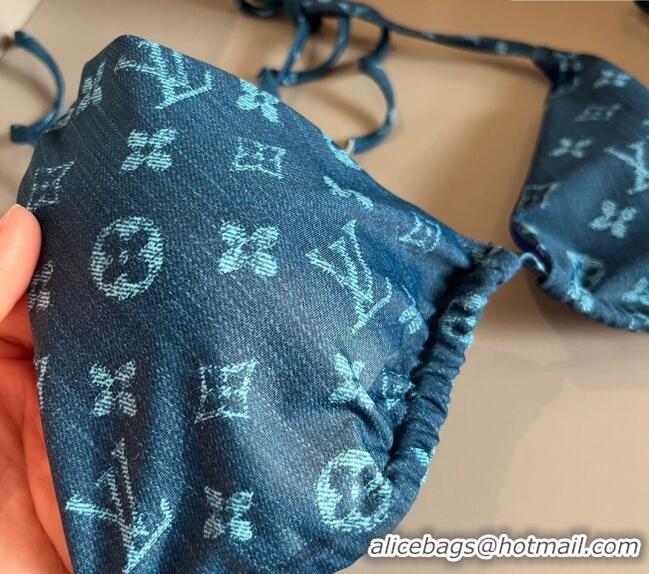 ​Unique Grade Louis Vuitton Swimwear 0308 Denim Blue 2024