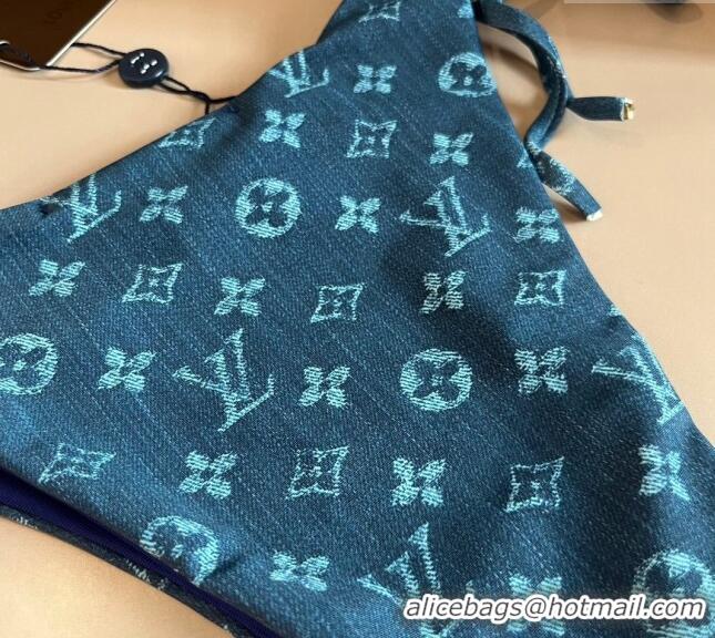 ​Unique Grade Louis Vuitton Swimwear 0308 Denim Blue 2024