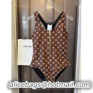 Buy Discount Louis Vuitton Monogram Swimwear with Zip LV0308 2024