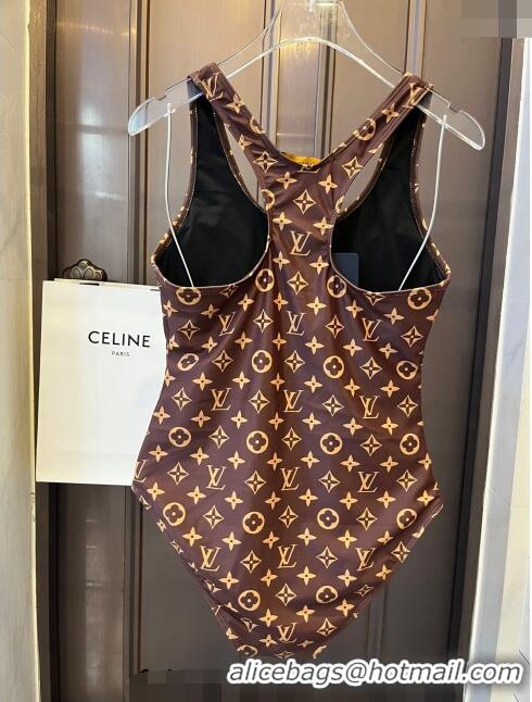 Buy Discount Louis Vuitton Monogram Swimwear with Zip LV0308 2024