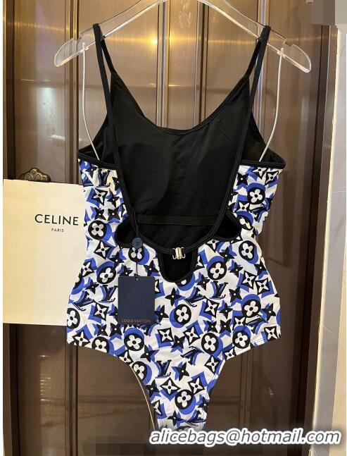 Good Looking Louis Vuitton Swimwear 0308 White/Blue/Black 2024