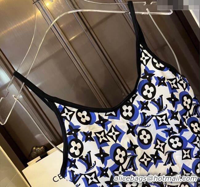 Good Looking Louis Vuitton Swimwear 0308 White/Blue/Black 2024