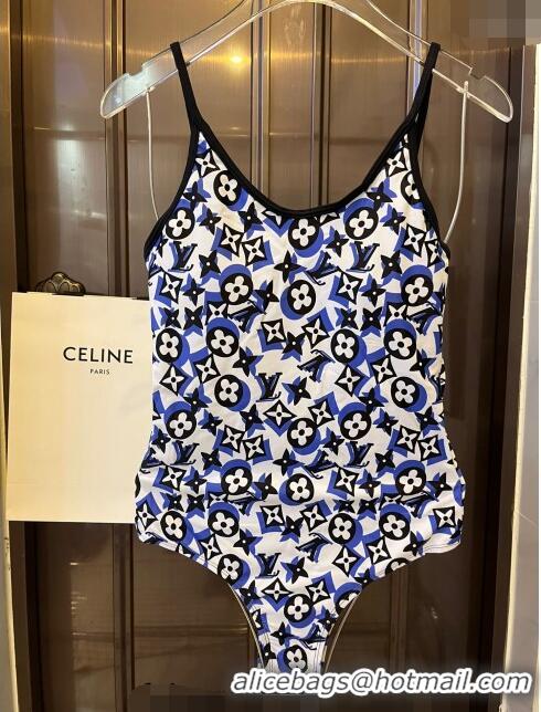 Good Looking Louis Vuitton Swimwear 0308 White/Blue/Black 2024