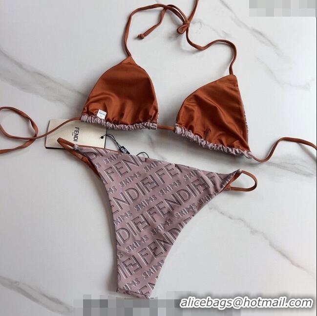 ​Shop Classic Fendi Two Pieces Swimwear 0308 Grey/Brown 2024