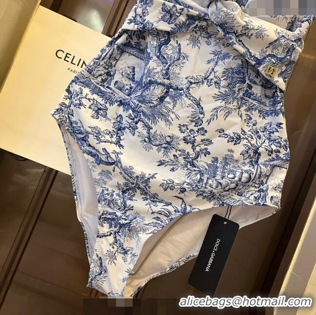 ​Affordable Price Dolce & Gabbana DG Knot Swimwear 0308 Blue 2024