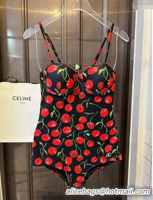 ​Best Price Dolce & Gabbana DG Cherry Swimwear 0308 Red/Black 2024