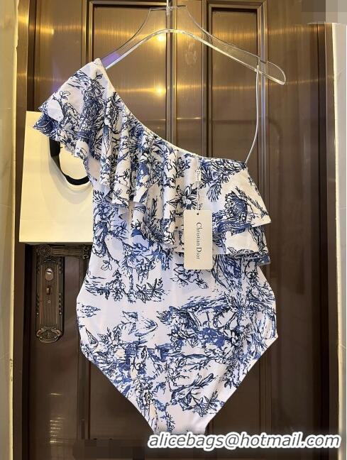 ​Reasonable Price Dior Ruffled Swimwear 0308 Blue 2024