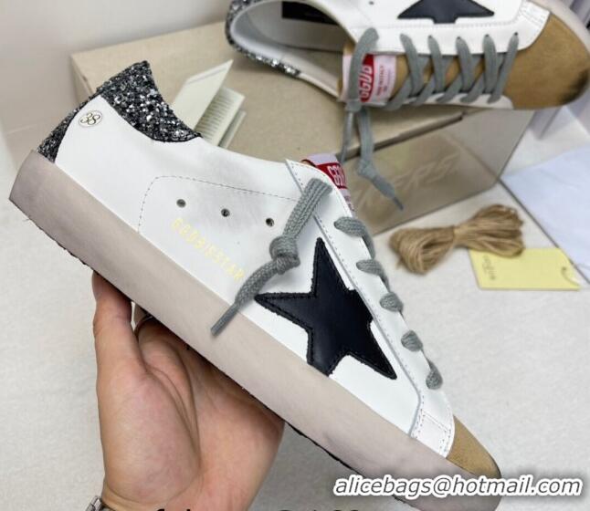 Grade Quality Golden Goose GGDB Super-Star Sneakers in White Calfskin and Yellow Suede 328128