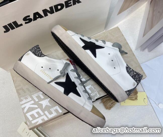 Grade Quality Golden Goose GGDB Super-Star Sneakers in White Calfskin and Yellow Suede 328128