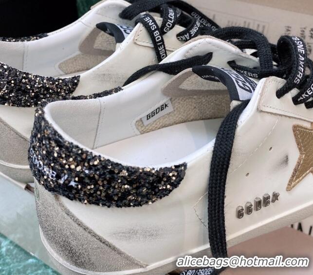 Top Design Golden Goose GGDB Super-Star Sneakers in White Calfskin and Gold Leather Star 328134