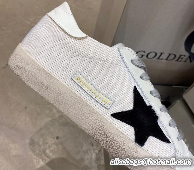 Perfect Golden Goose GGDB Super-Star Sneakers in White Mesh 328140