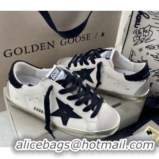 Good Quality Golden Goose GGDB Super-Star Sneakers in Calfskin and Suede White/Black 328142