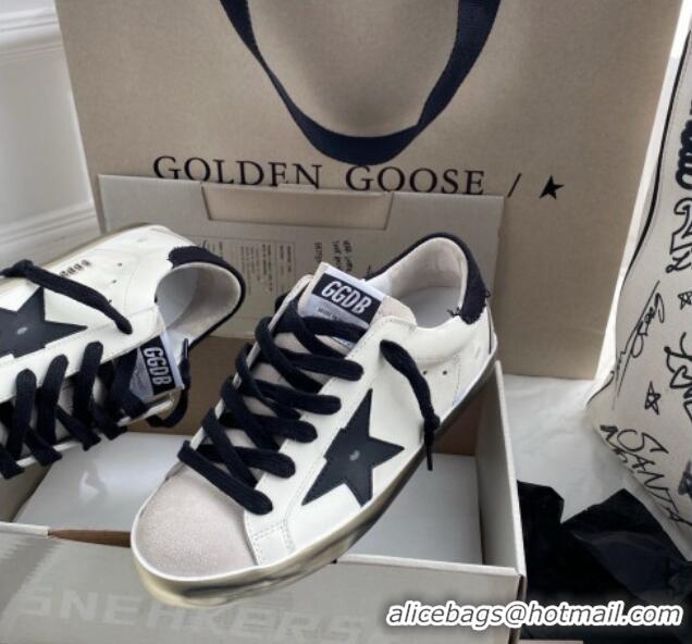 Good Quality Golden Goose GGDB Super-Star Sneakers in Calfskin and Suede White/Black 328142