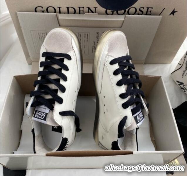 Good Quality Golden Goose GGDB Super-Star Sneakers in Calfskin and Suede White/Black 328142