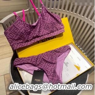 ​Buy Inexpensive Fendi FF Two Pieces Swimwear F32619 Purple 2024