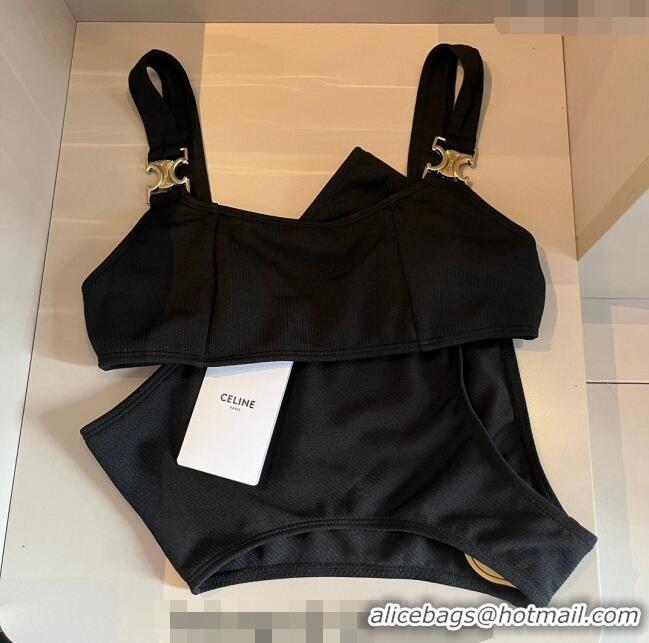 Promotional Celine Triomphe Swimwear CH040101 Black 2024