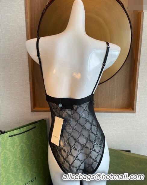 Cheapest Gucci GG Mesh Swimwear CH0401 Black 2024