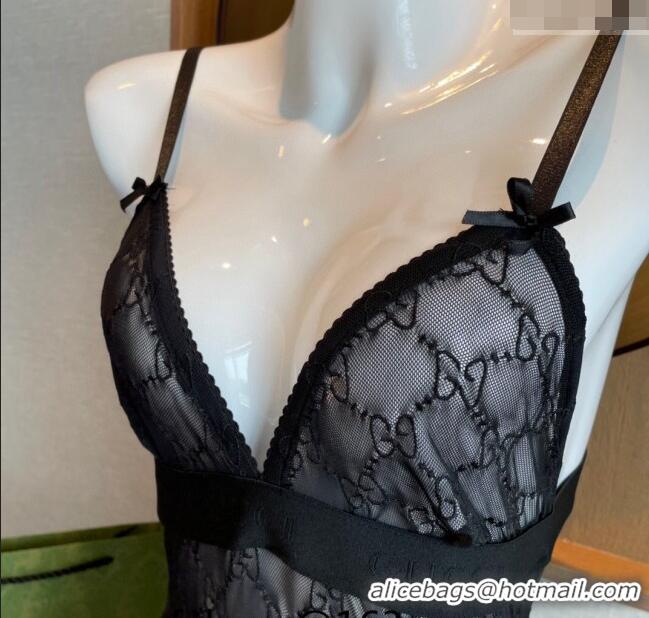 Cheapest Gucci GG Mesh Swimwear CH0401 Black 2024