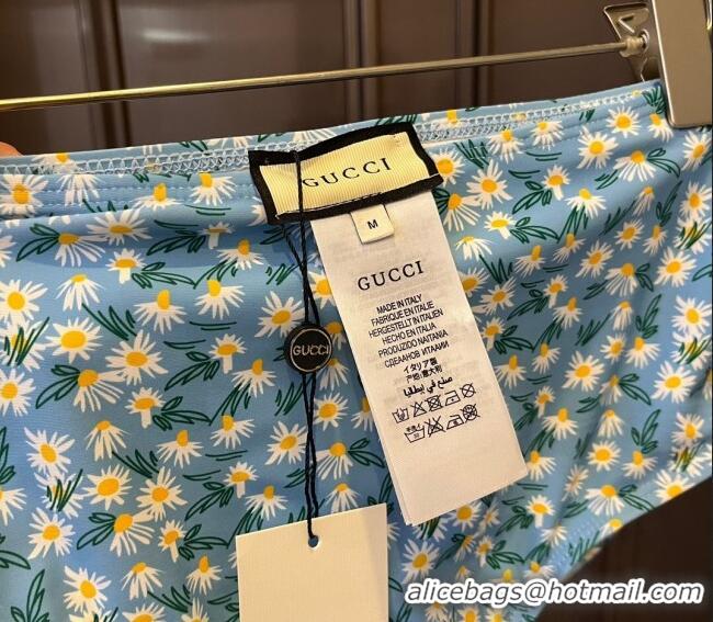 Top Quality Classic Gucci Daisy Swimwear CH0401 Blue 2024