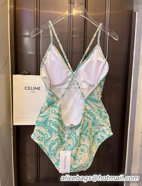 Particularly Recommended Dior Butterfly Swimwear CH0401 Green 2024