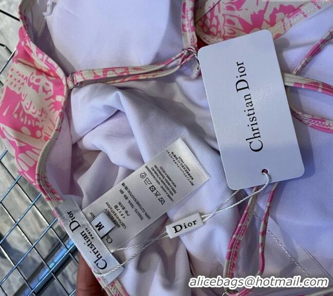 ​Sophisticated Cheap Dior Butterfly Swimwear CH0401 Pink 2024