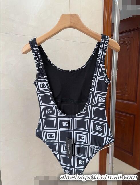 High Quality Dolce & Gabbana DG Check Swimwear CH0401 Black/White 2024