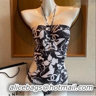 Original Cheap Chanel Swimwear CH040137 Black/White 2024