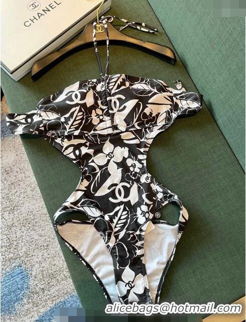 Original Cheap Chanel Swimwear CH040137 Black/White 2024