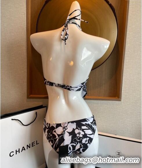 Original Cheap Chanel Swimwear CH040137 Black/White 2024