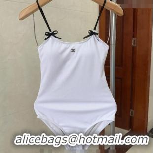 New Fashion Chanel Bow Swimwear CH040145 White 2024