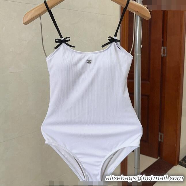 New Fashion Chanel Bow Swimwear CH040145 White 2024