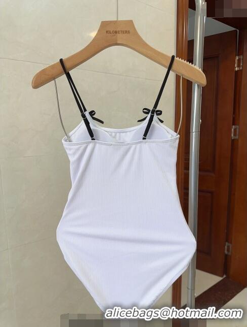 New Fashion Chanel Bow Swimwear CH040145 White 2024