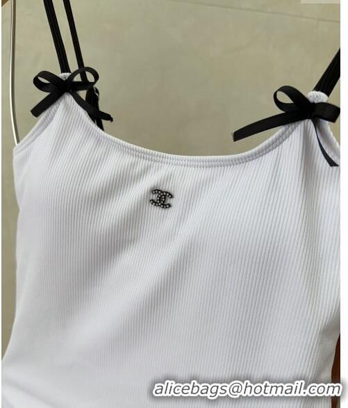 New Fashion Chanel Bow Swimwear CH040145 White 2024