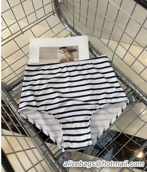 ​Low Cost Chanel Striped Swimwear CH0401White/Black 2024