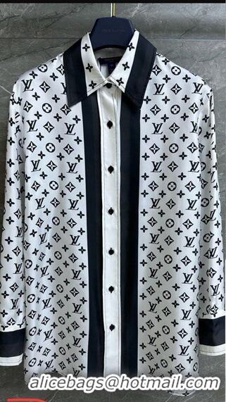 Top Quality Louis Vuitton 3D Monogram Stripe Accent Pajama Shirt LV8123