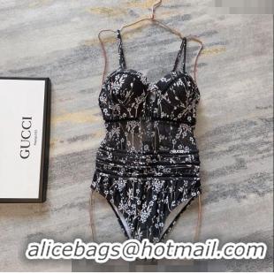 Buy Discount Gucci Print Swimwear 0401 Black 2024