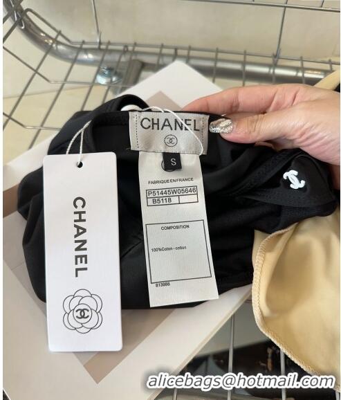 ​Low Price Chanel Swimwear CH0401 Beige/Black 2024