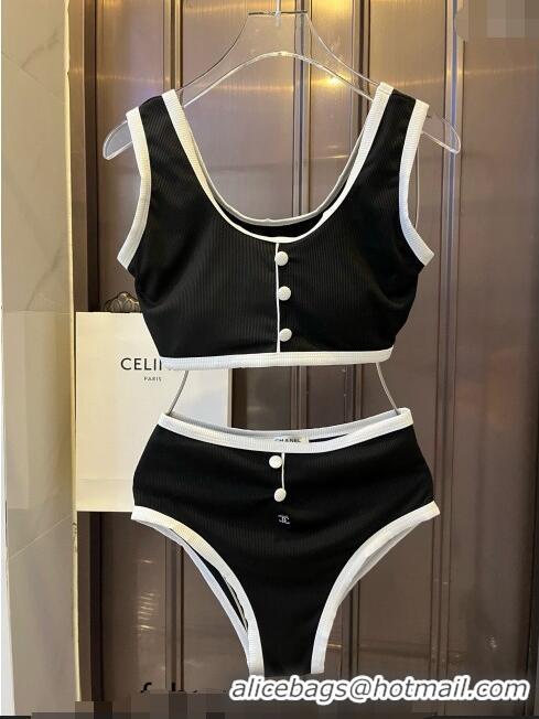 Beautiful Cheap Chanel Swimwear CH040142 Black 2024