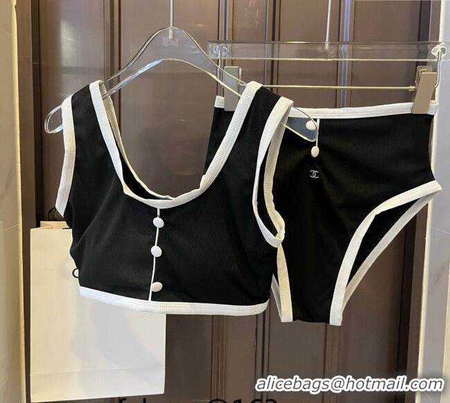 Beautiful Cheap Chanel Swimwear CH040142 Black 2024