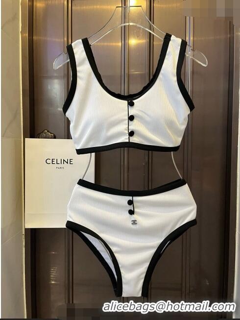 ​New Style Cheap Chanel Swimwear CH040142 White 2024