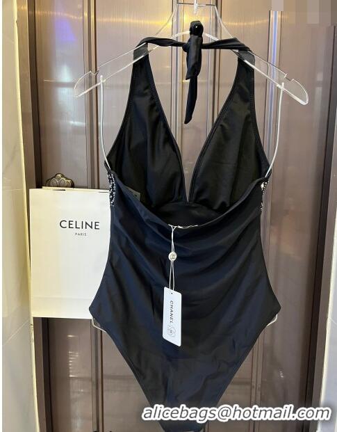 ​New Design Chanel Swimwear with Sequins 0401 Black 2024