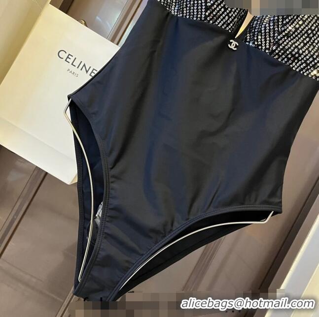 ​New Design Chanel Swimwear with Sequins 0401 Black 2024